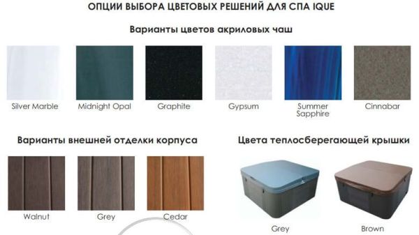 SPA бассейн IQUE FAMILY LUX 2000 CFL Corsica (Швеция), 200 x 200 x 96 cm