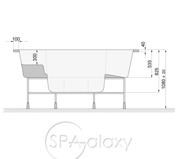Spa бассейн PoolSpa VESTA SPA (Польша), 230 x 230 x 108 cm