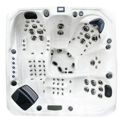 Bazin SPA Superior Spas Premium Barcelona (Argint Sterling) (Anglia), 223×223×94 cm