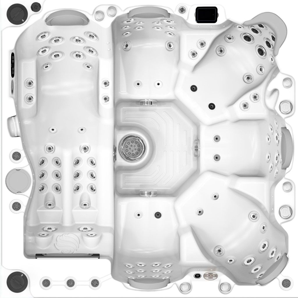 spa басейн на шістьох