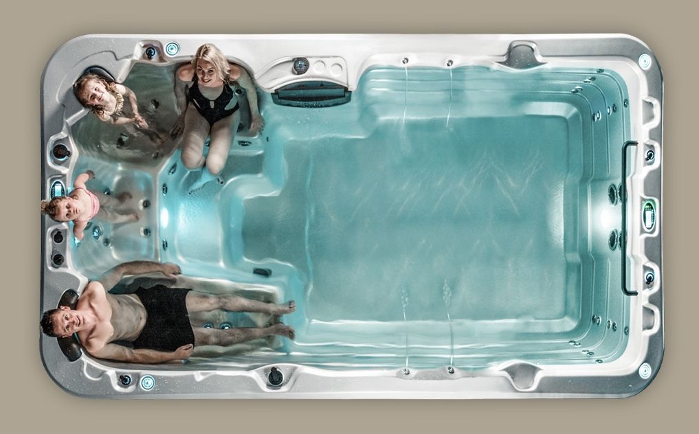 Плавальний однозонний спа-басейн